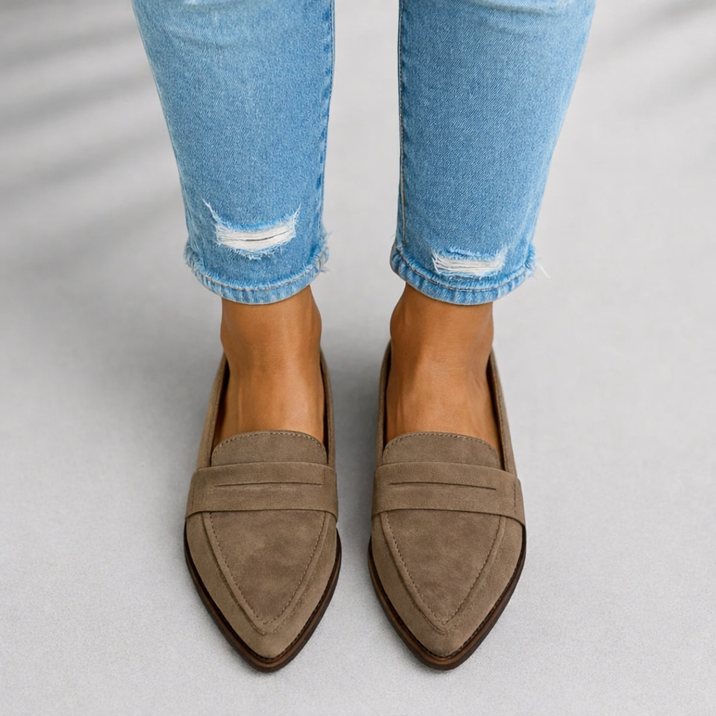 Juniper | Women's Black Pointed Toe Loafers
