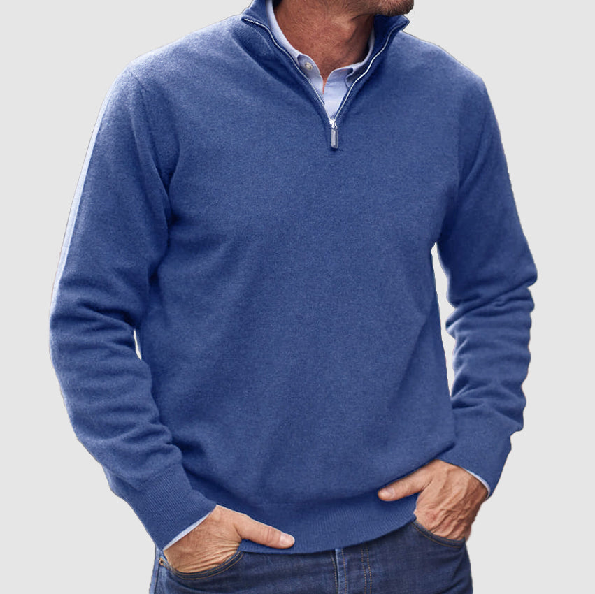 Leofric | Men's Warm Quarter-Zip Sweater