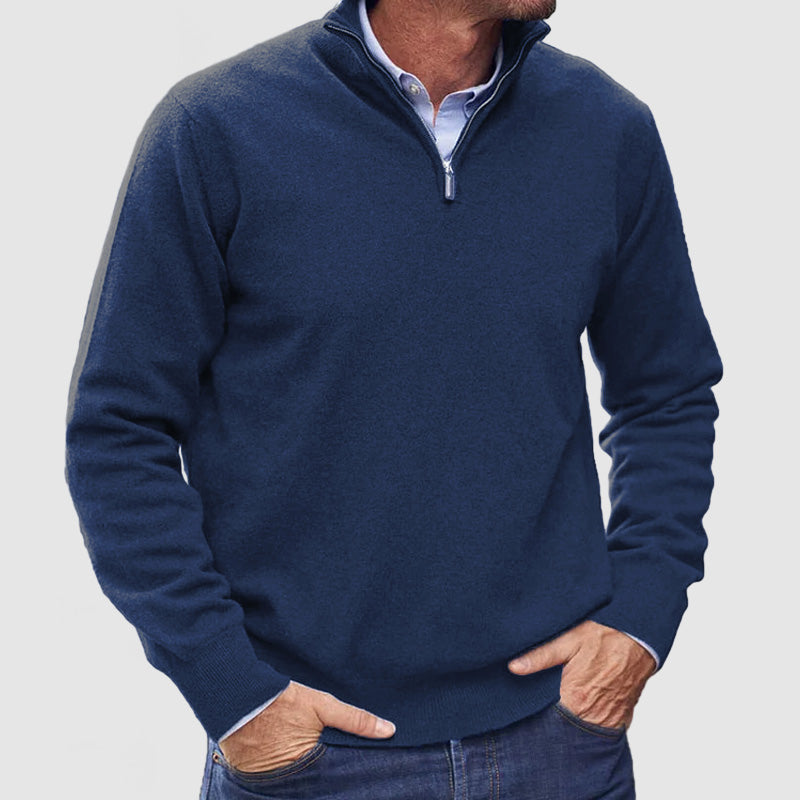 Leofric | Men's Warm Quarter-Zip Sweater
