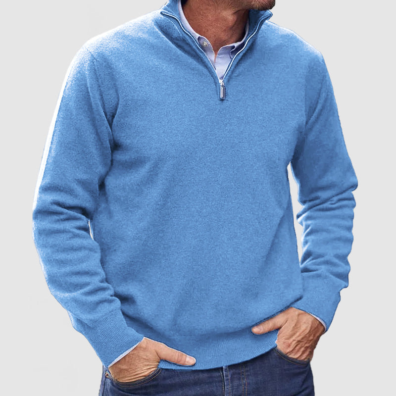 Leofric | Men's Warm Quarter-Zip Sweater