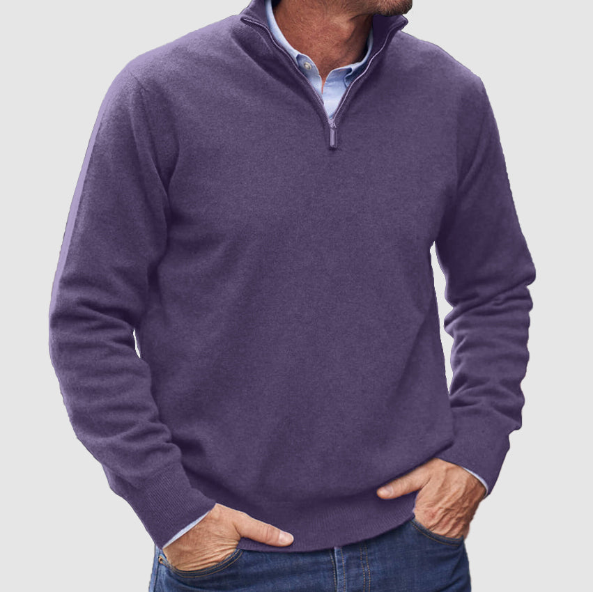 Leofric | Men's Warm Quarter-Zip Sweater