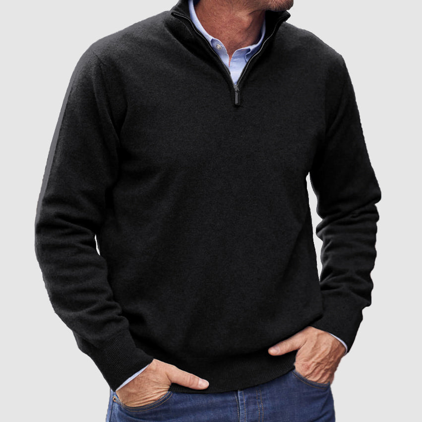 Leofric | Men's Warm Quarter-Zip Sweater