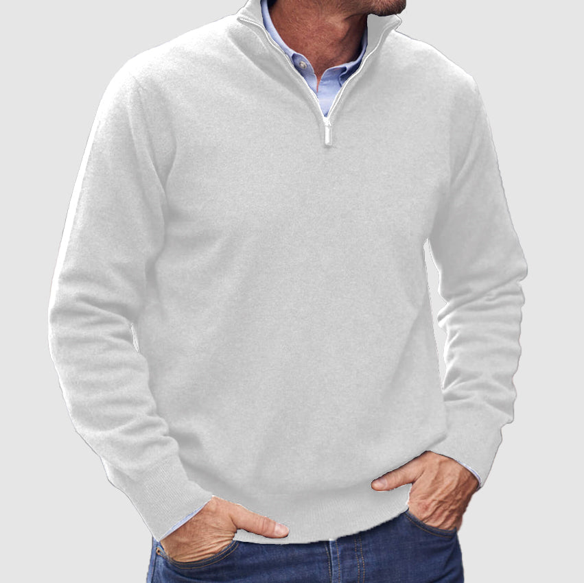 Leofric | Men's Warm Quarter-Zip Sweater