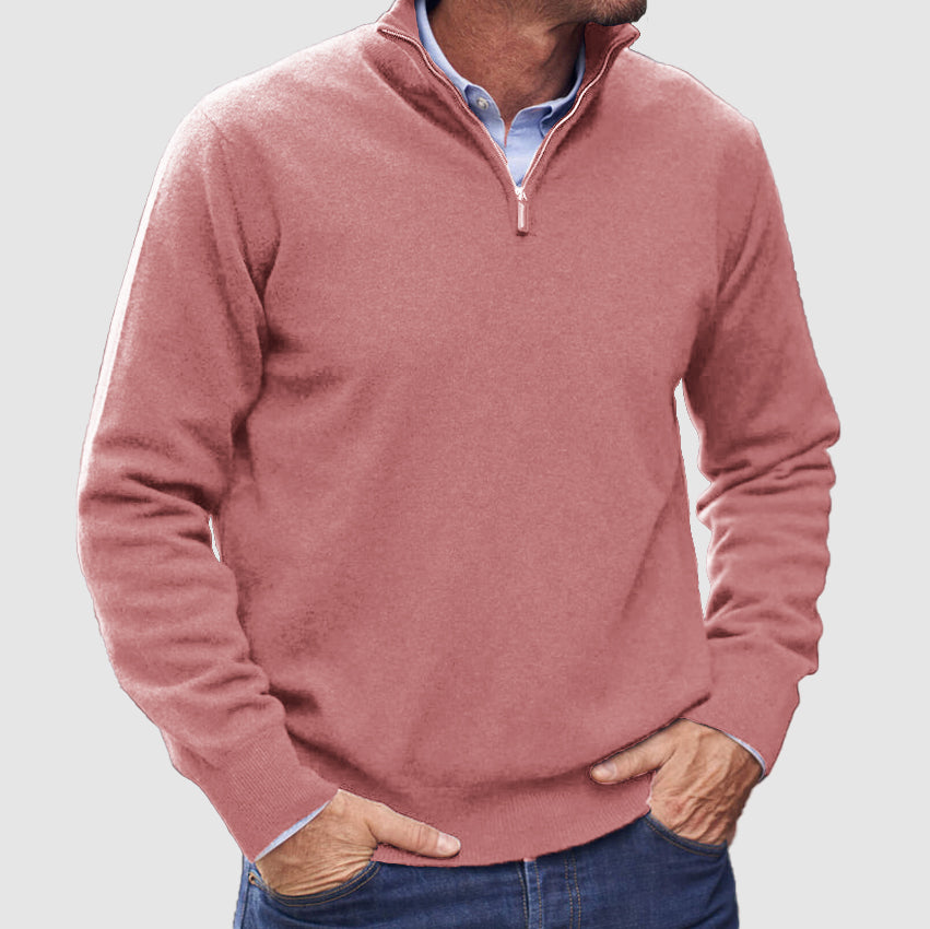 Leofric | Men's Warm Quarter-Zip Sweater