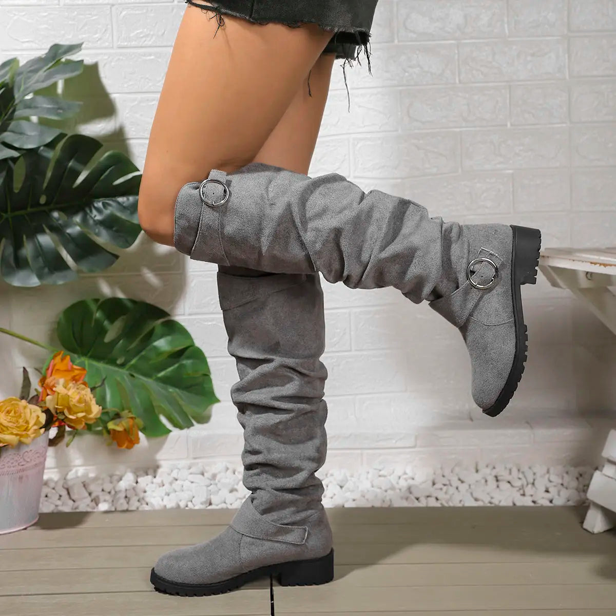 Lorvaine | Women's Slouchy Knee-High Boots