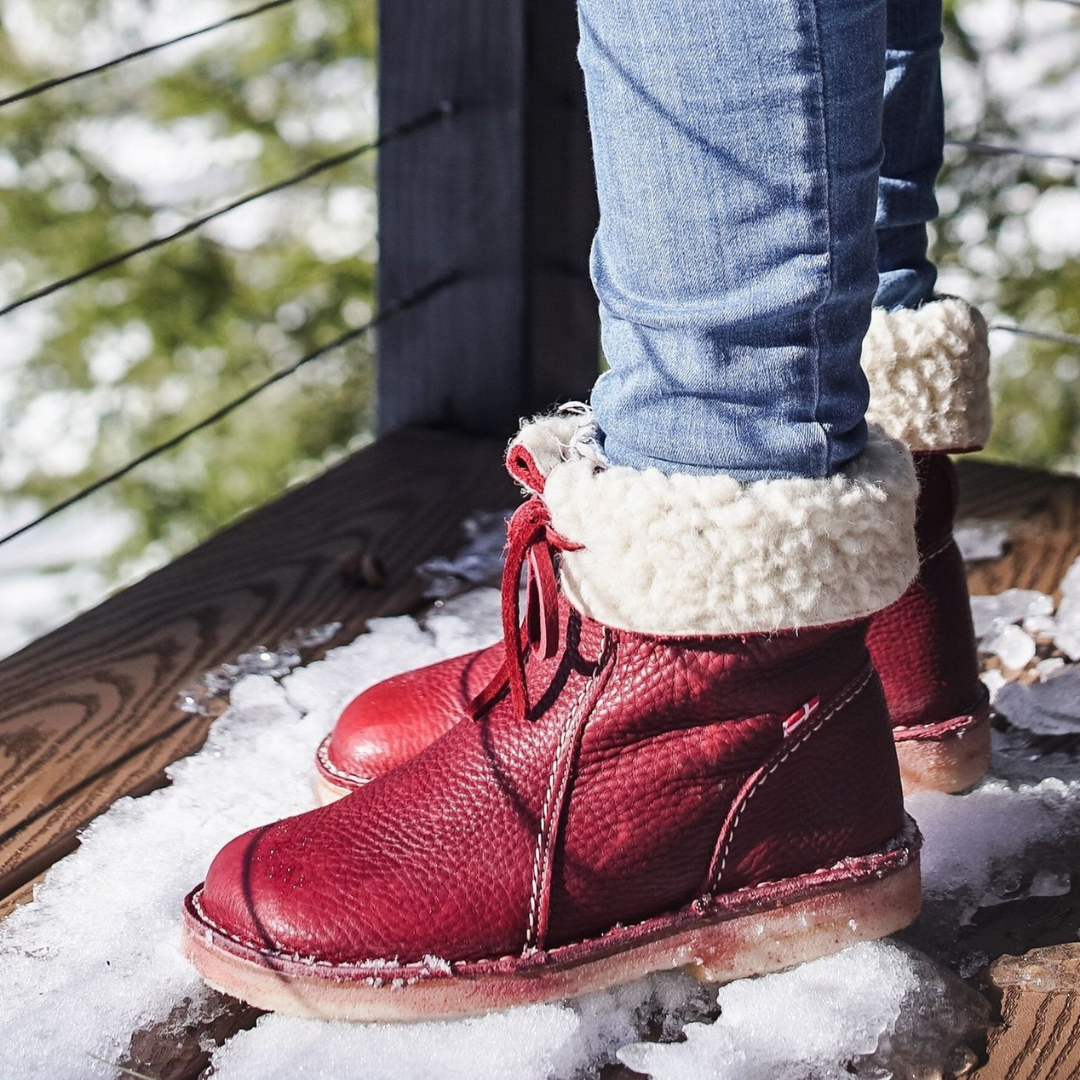 Sophia | Women's Lace Up Genuine Leather Mid Calf Boots