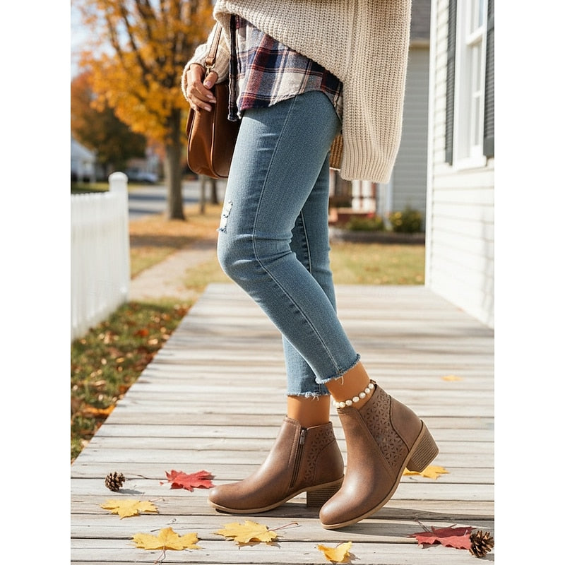 Marveld | Women's Cutout Ankle Boots