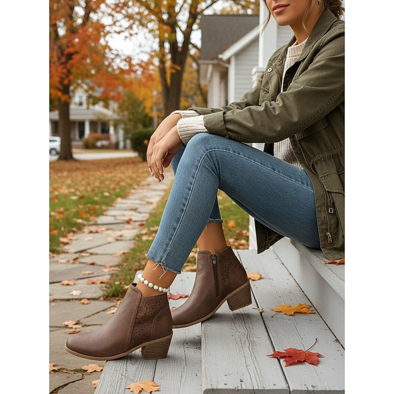 Marveld | Women's Cutout Ankle Boots