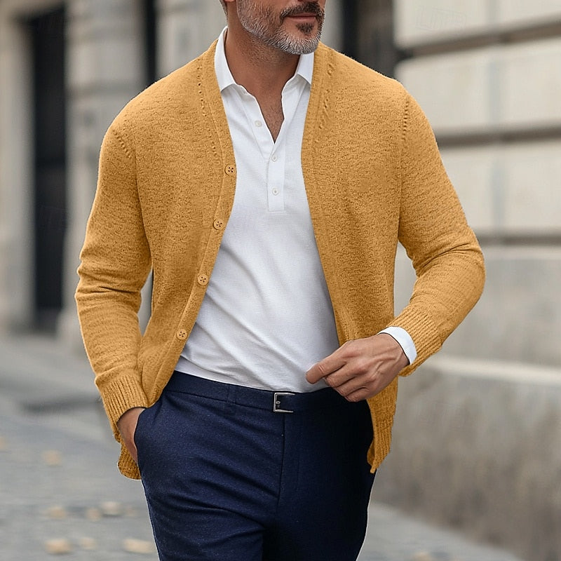 Merrick | Men's Warm V-Neck Cardigan