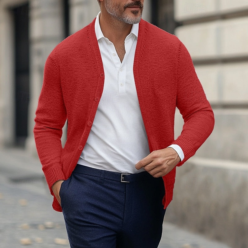 Merrick | Men's Warm V-Neck Cardigan