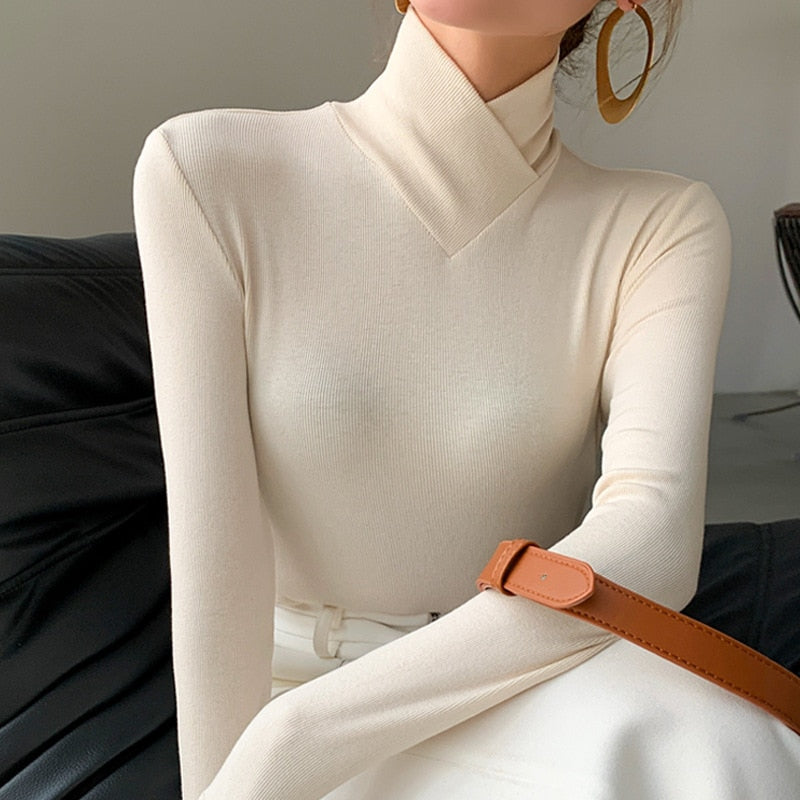 Rosalie | Slim Ribbed Turtleneck Sweater