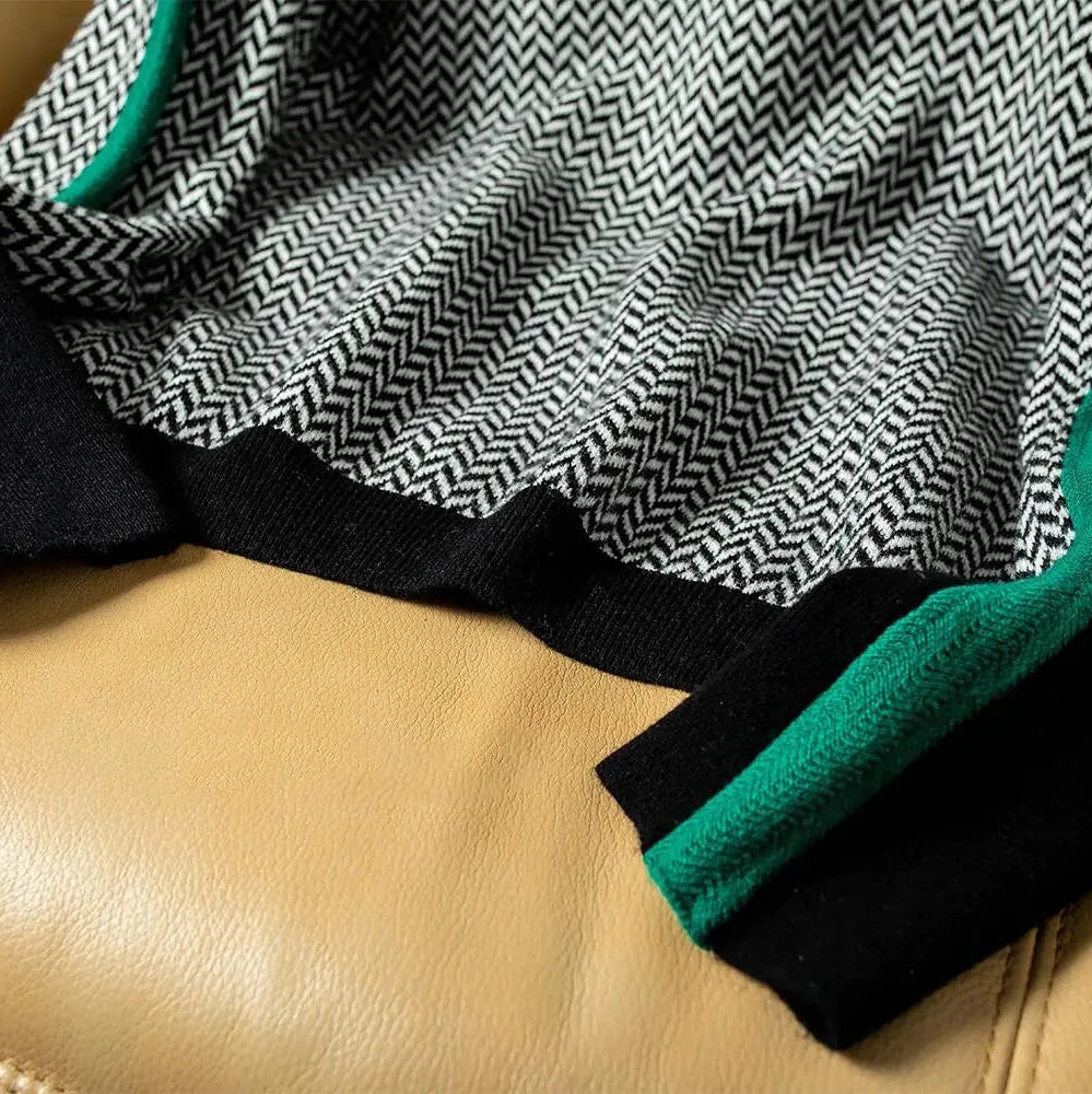 Winona | Contrast Sleeve Turtleneck Sweater