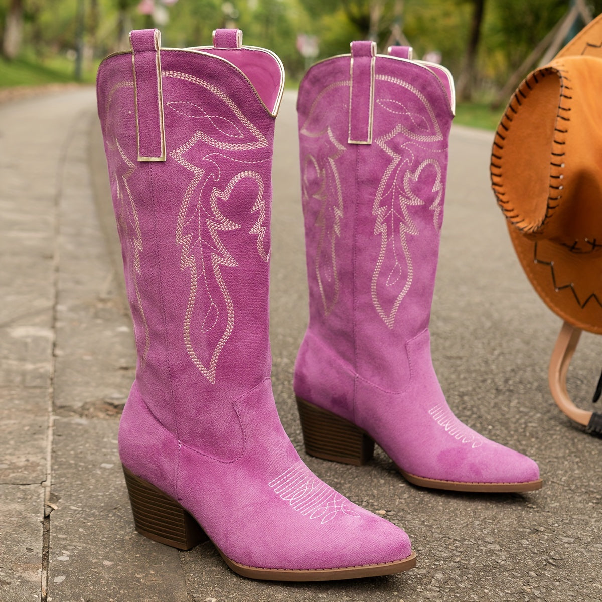 Odalys | Women's Suede Western Boots