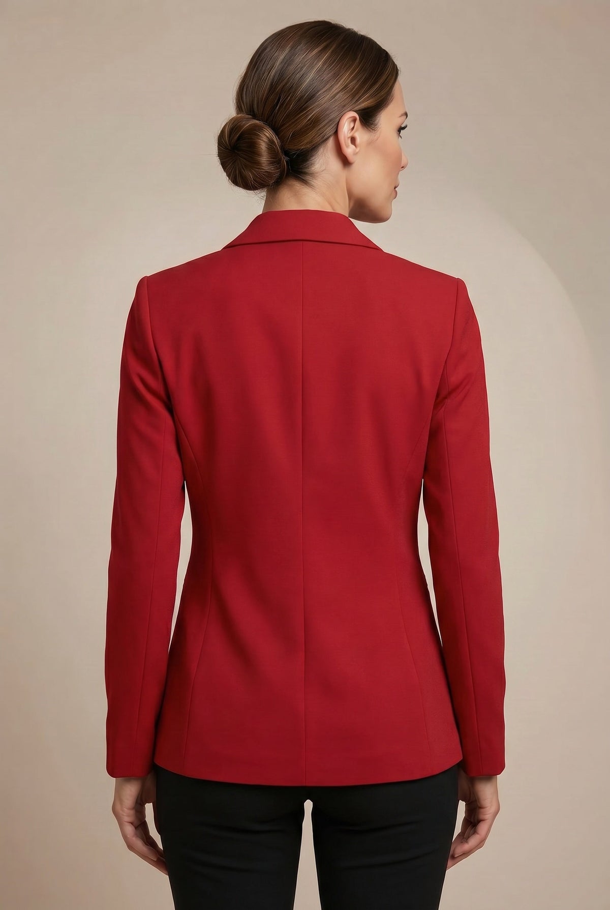 Adelina | Women's Lapel Collar Button-Front Tailored Blazer