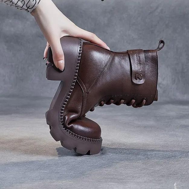 Emily | Women's Lace Up Chunky Platform Combat Boots