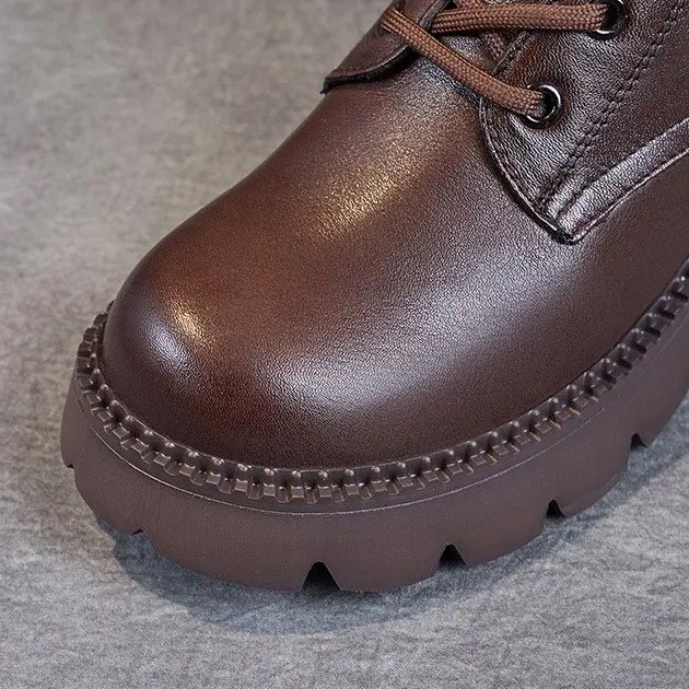 Emily | Women's Lace Up Chunky Platform Combat Boots
