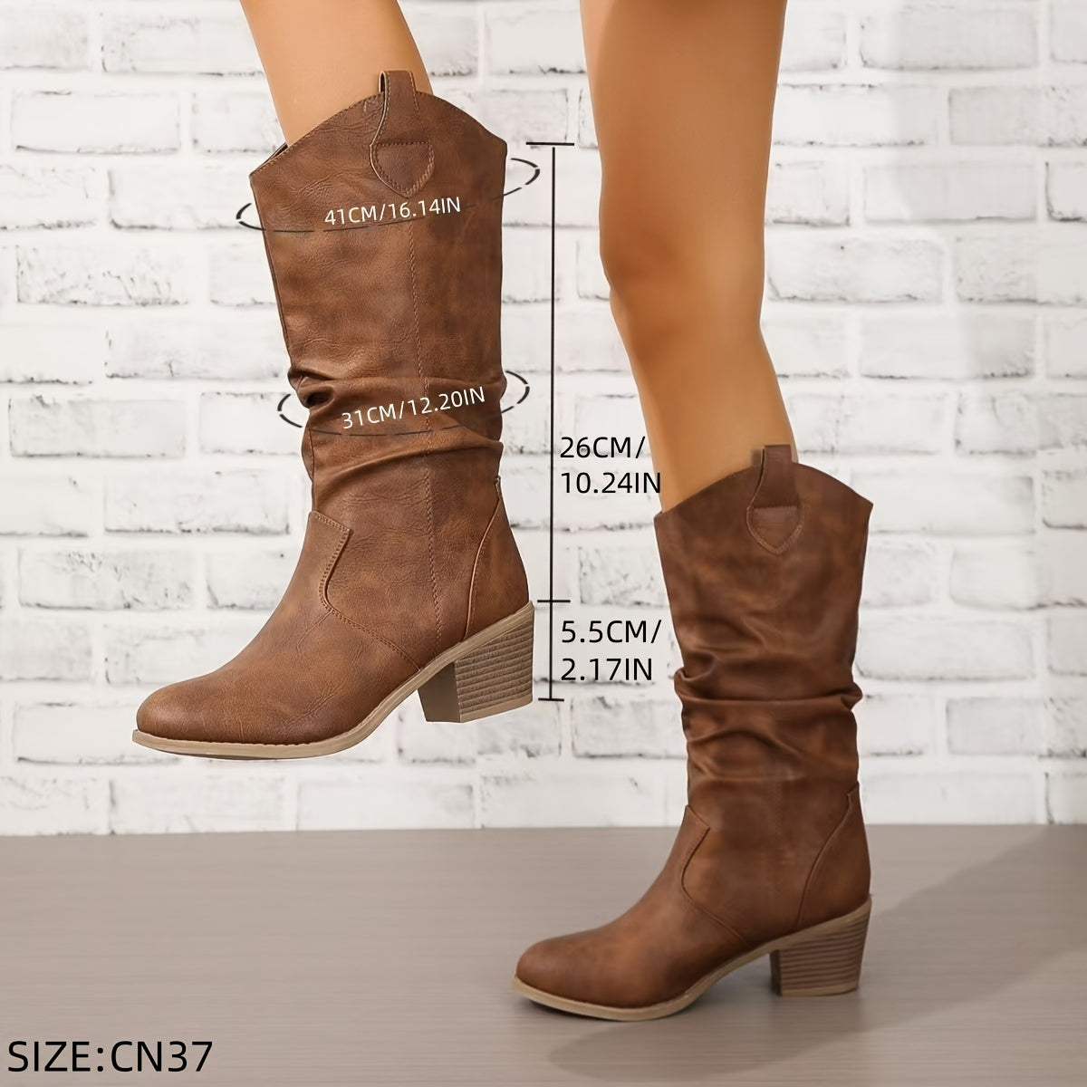 Orvaine | Women's Slouchy Western Boots