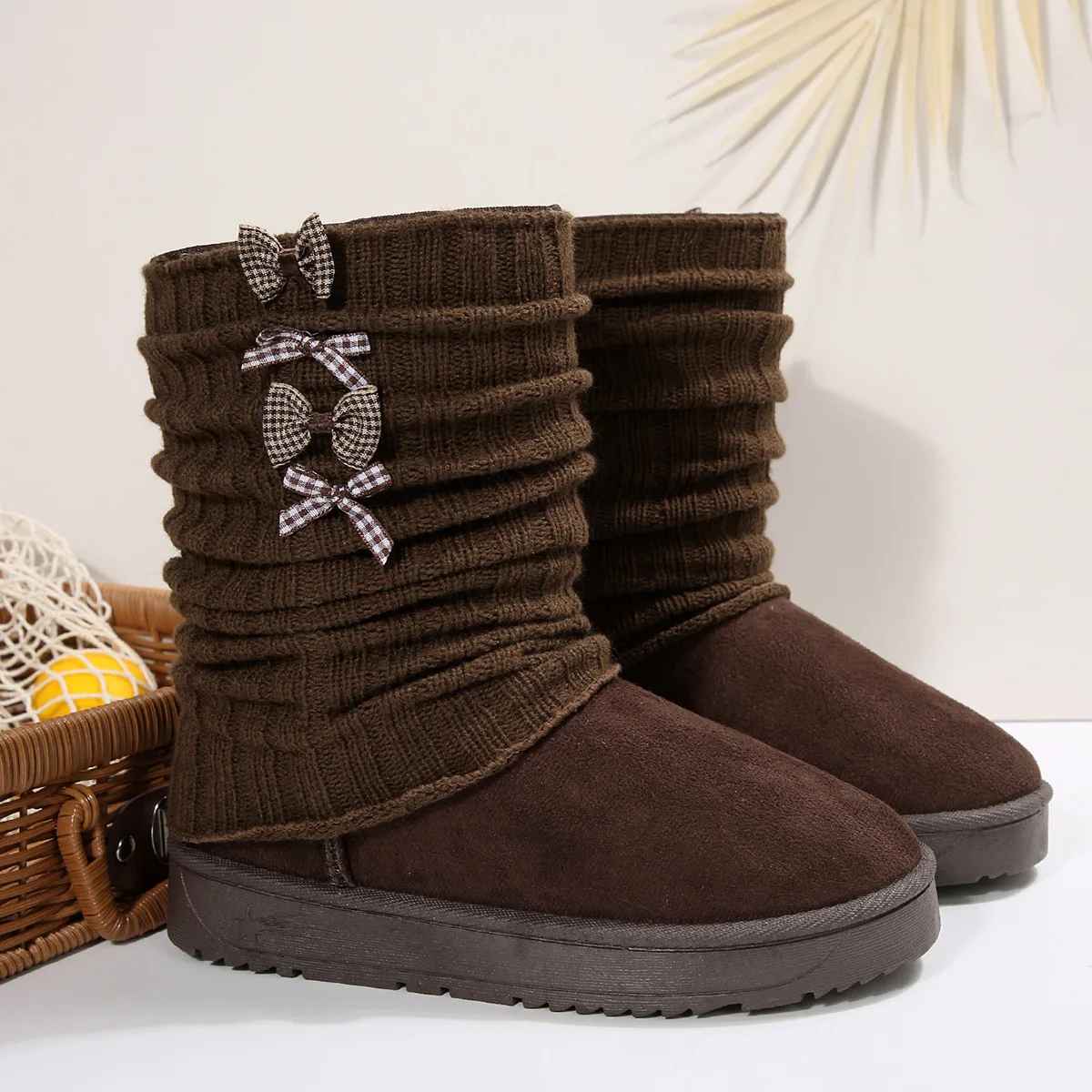 Orvette | Women's Cosy Knit-Cuff Winter Boots