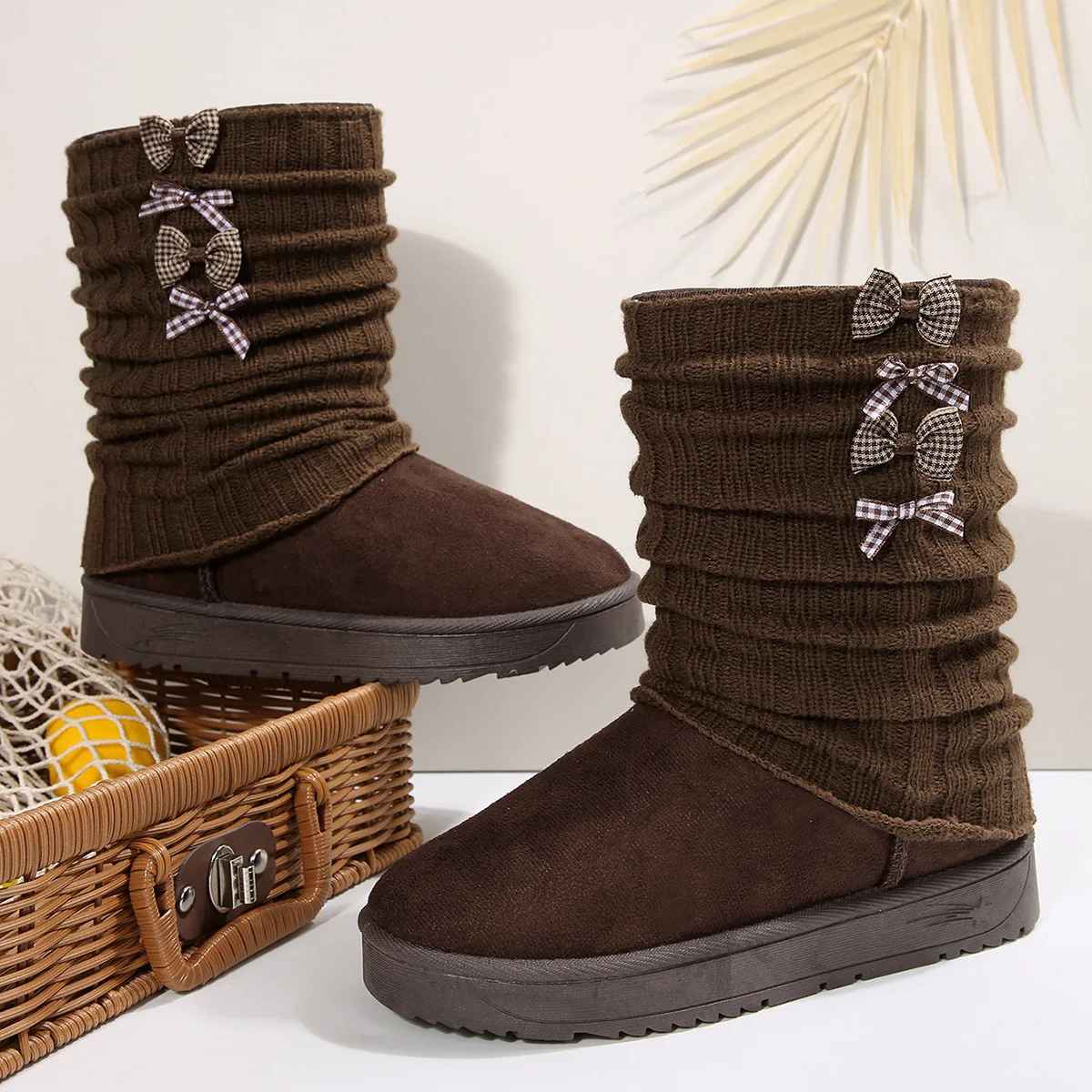 Orvette | Women's Cosy Knit-Cuff Winter Boots