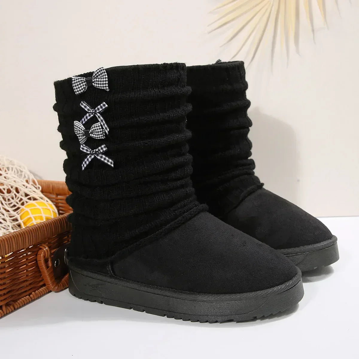 Orvette | Women's Cosy Knit-Cuff Winter Boots