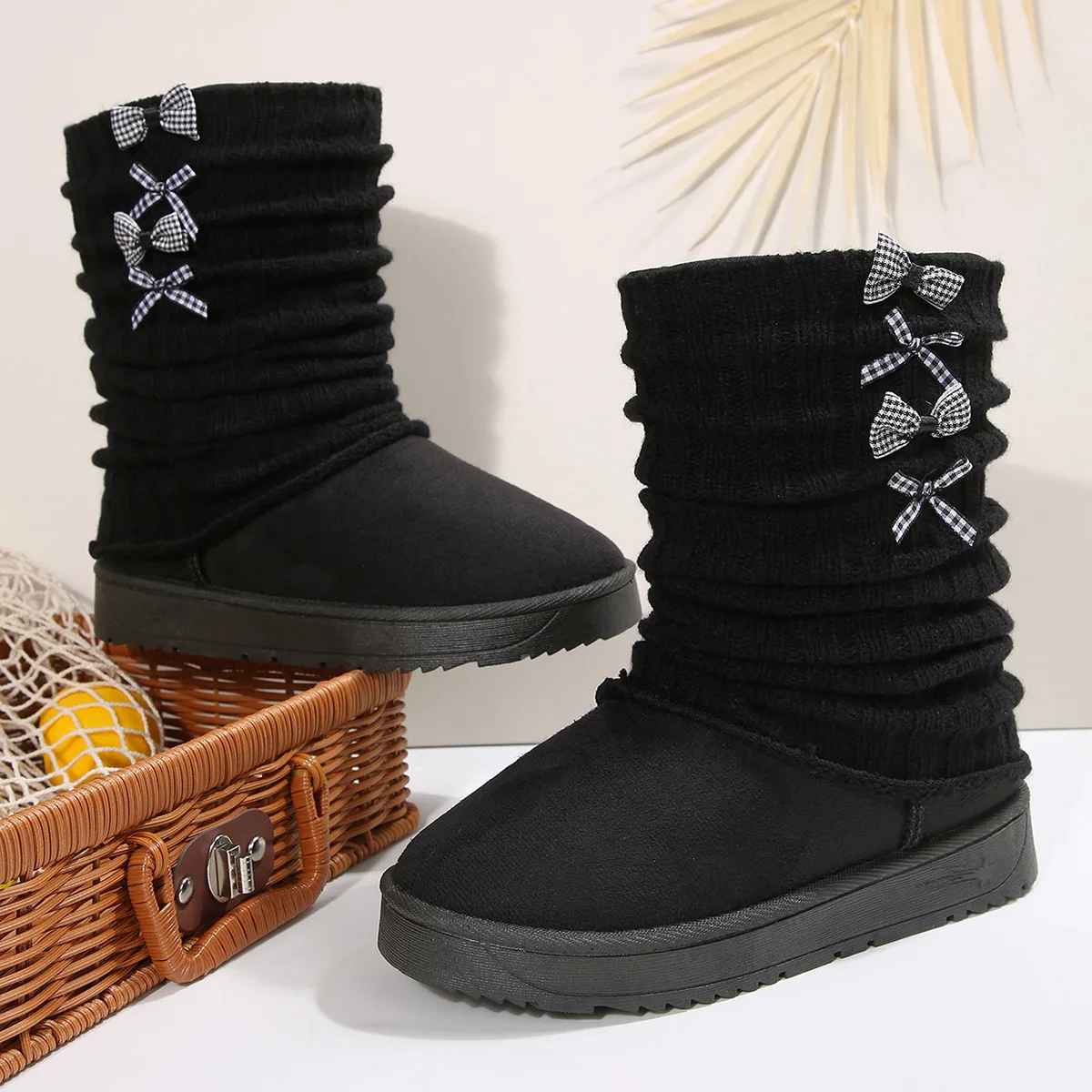 Orvette | Women's Cosy Knit-Cuff Winter Boots