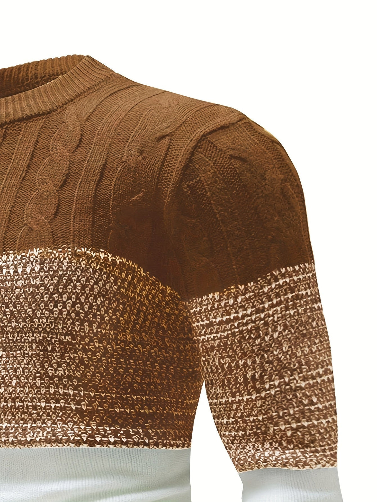 Orvyn | Men's Cozy Colour Block Crew Sweater