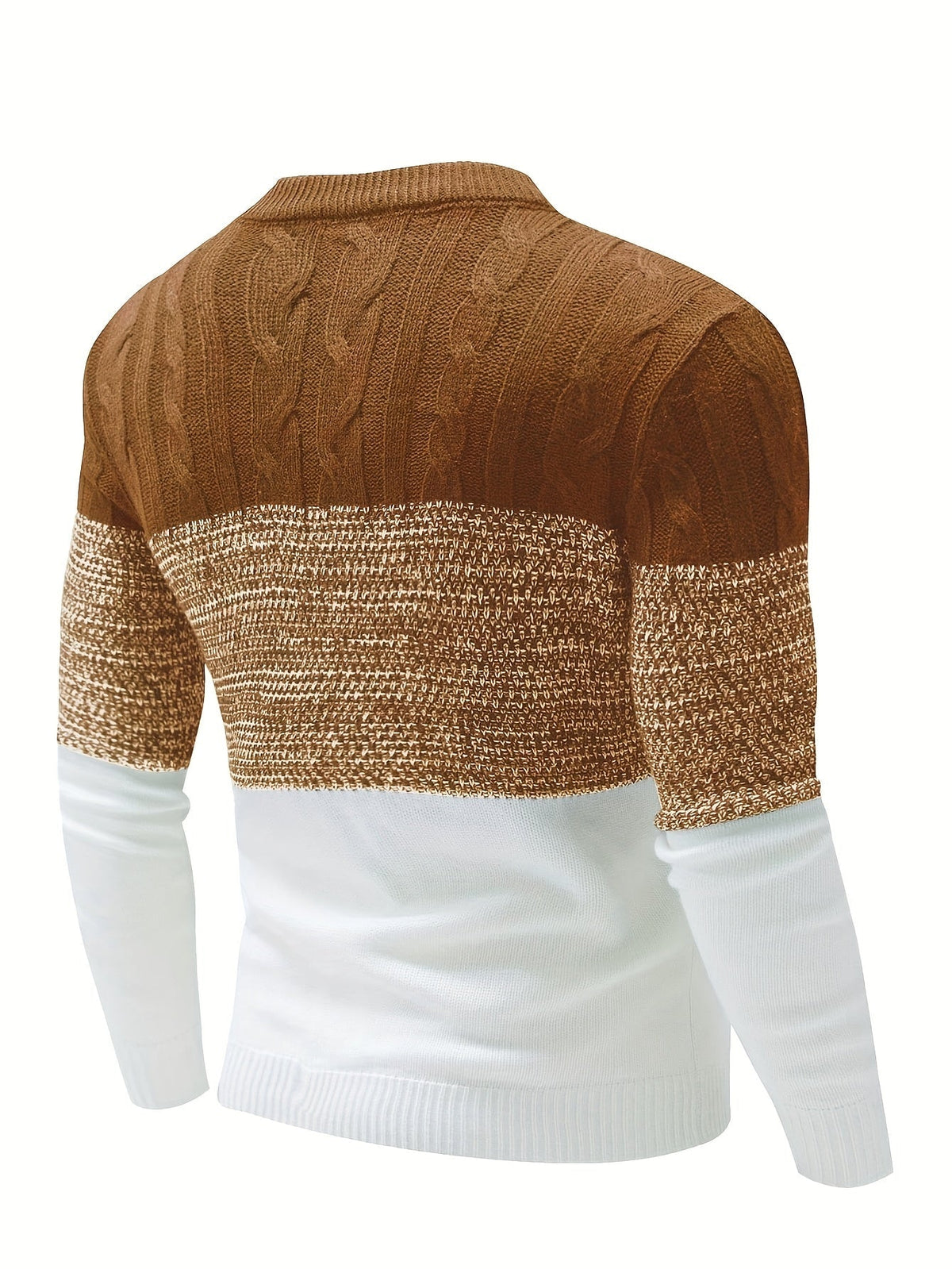 Orvyn | Men's Cozy Colour Block Crew Sweater