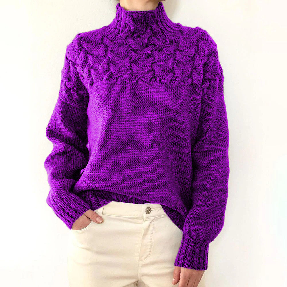 Elena | Warm Turtleneck Knit Sweater
