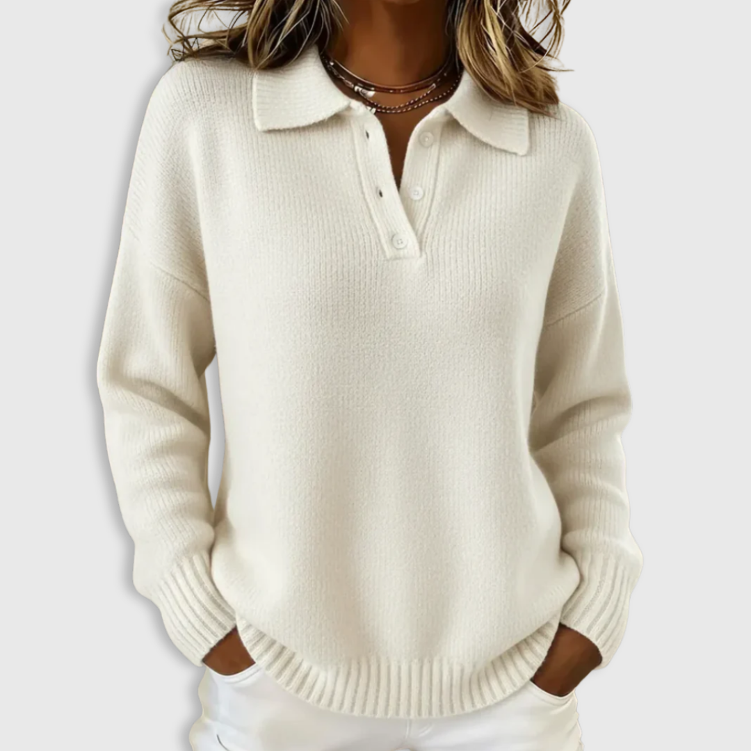Nova | Soft Polo Knit Sweater