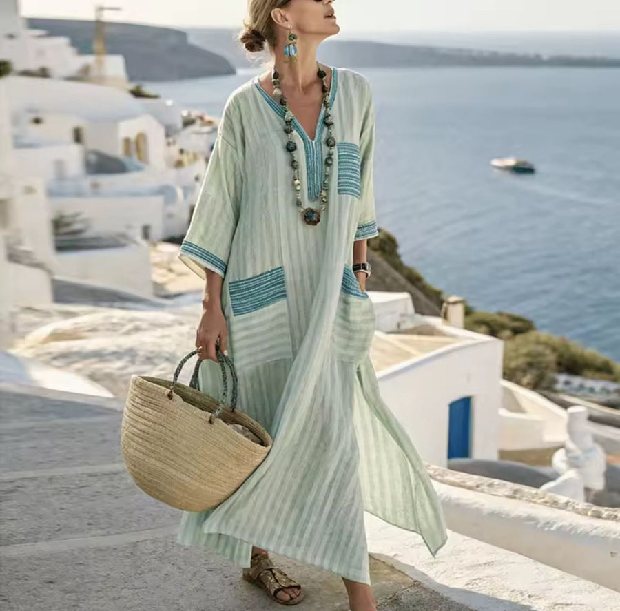 Robe Longue Élégante Mary pour un Look d'Été Stylé