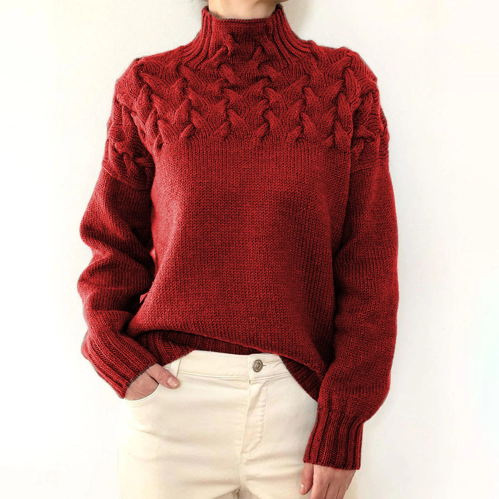Elena | Warm Turtleneck Knit Sweater