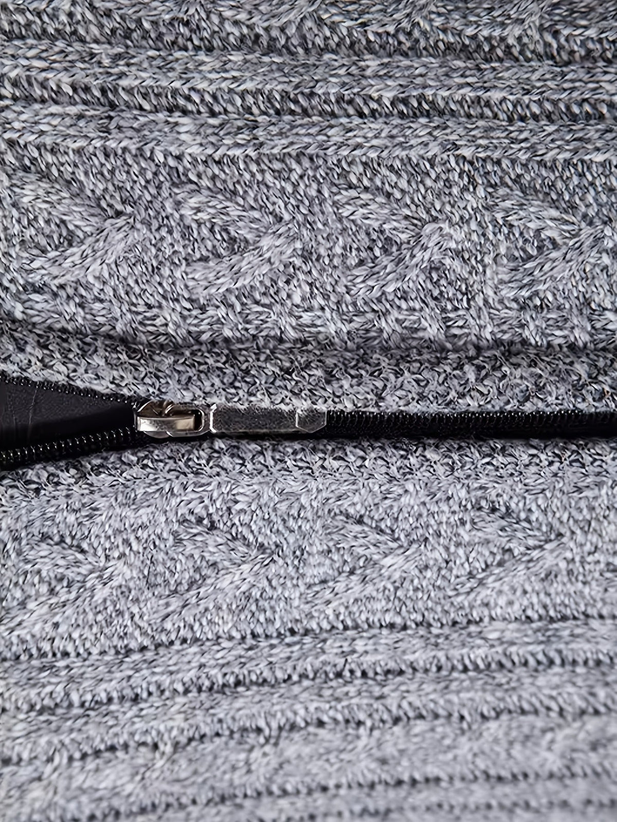 Rowland | Men's Cozy Cable Knit Zip Cardigan