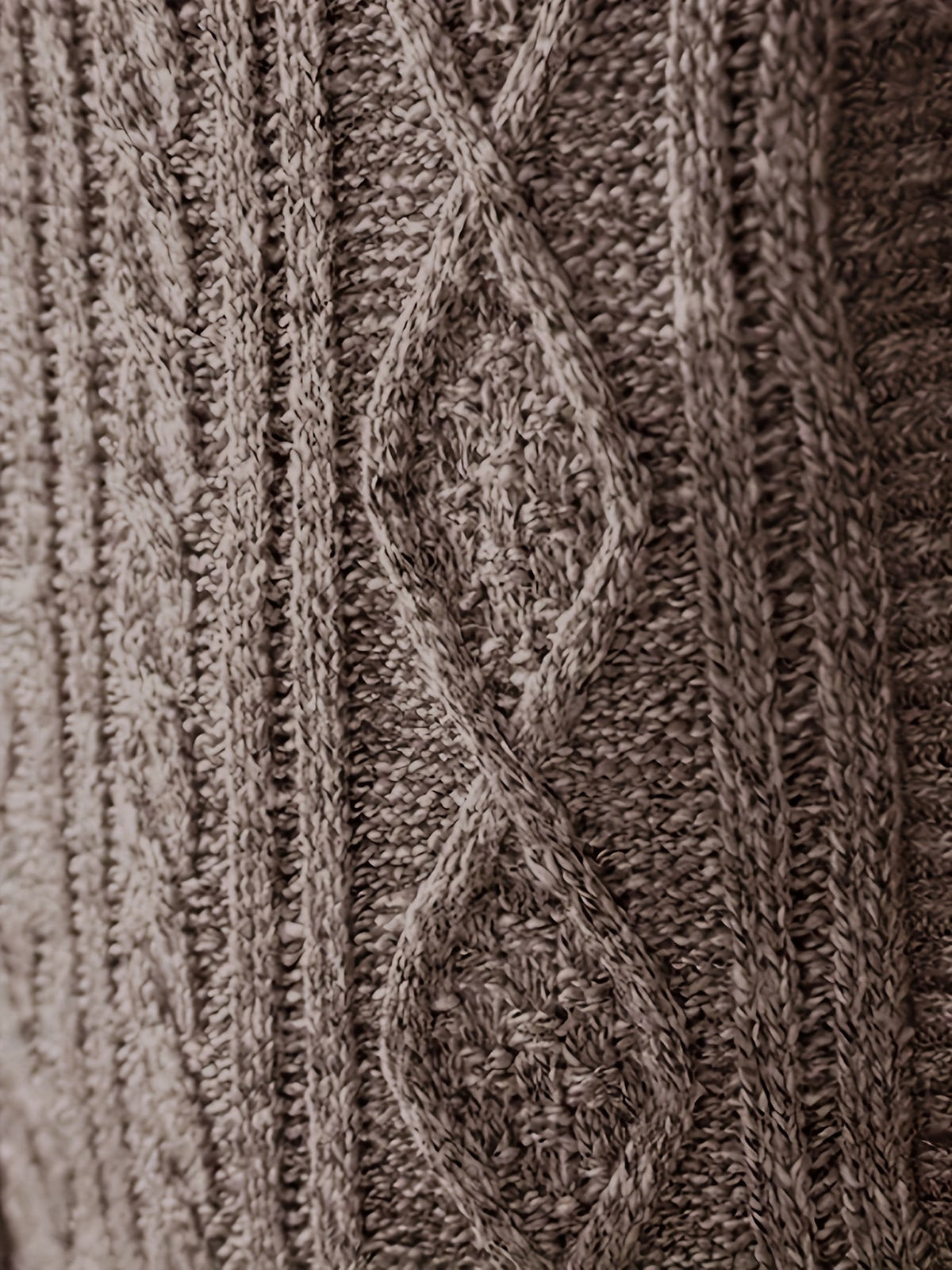 Rowland | Men's Cozy Cable Knit Zip Cardigan