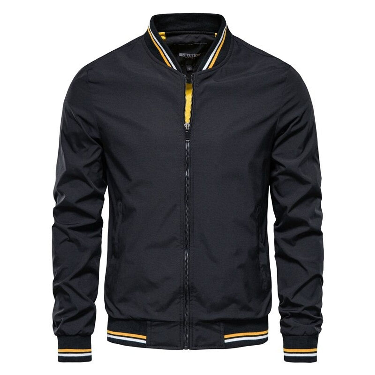 Jack | Men's Lightweight Ribbed Trim Zip-Up Bomber Jacket