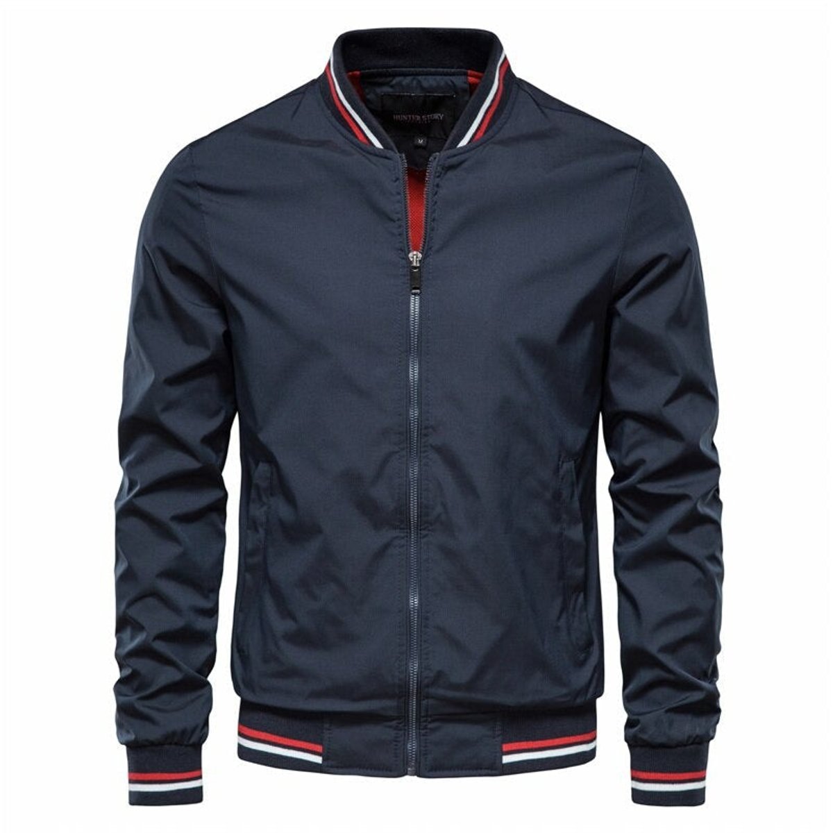 Jack | Men's Lightweight Ribbed Trim Zip-Up Bomber Jacket
