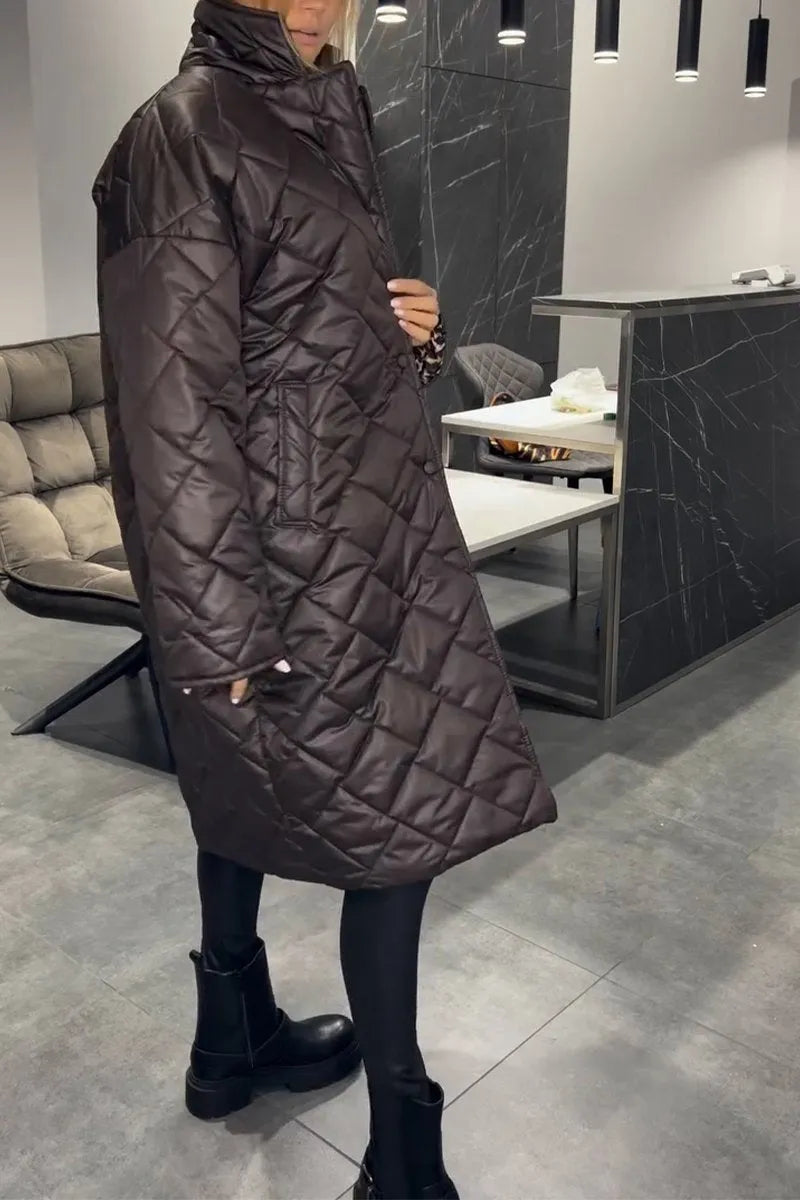 Solveth | Women's Leopard-Lined Winter Coat