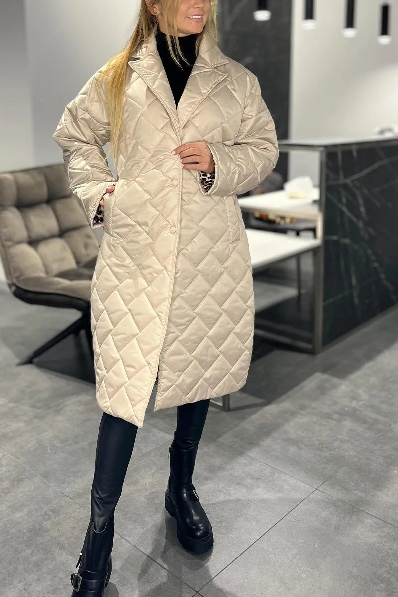 Solveth | Women's Leopard-Lined Winter Coat
