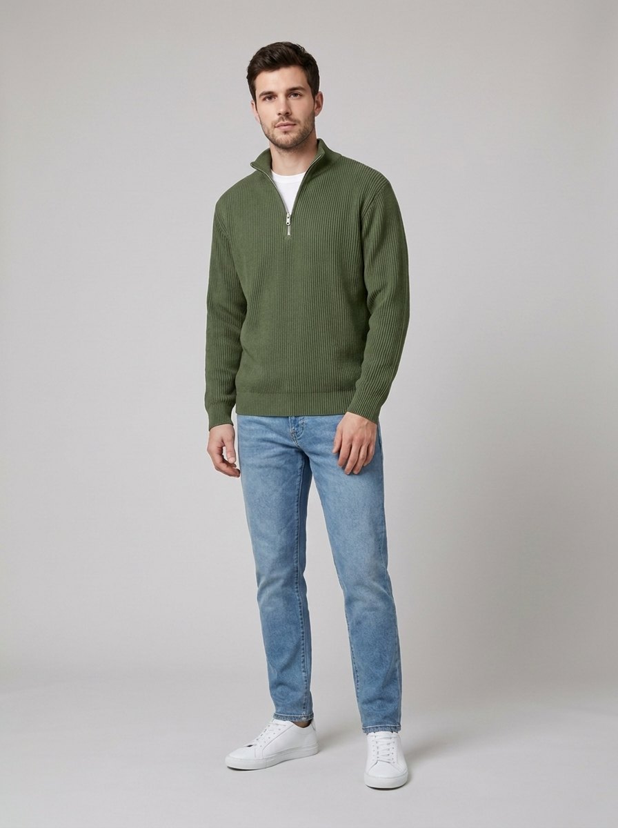 Aero | Men's Half-Zip Knit Sweater