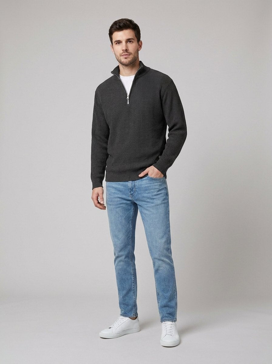 Aero | Men's Half-Zip Knit Sweater