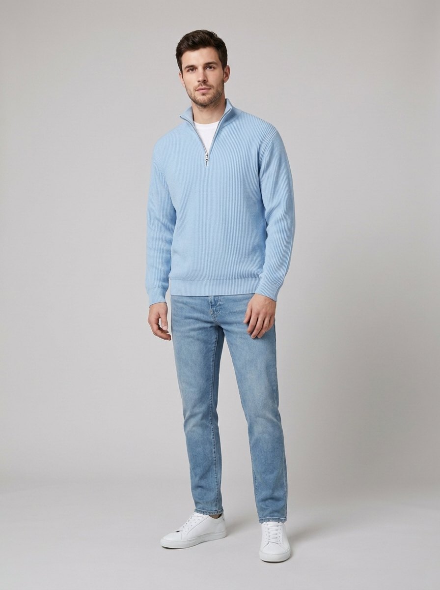 Aero | Men's Half-Zip Knit Sweater