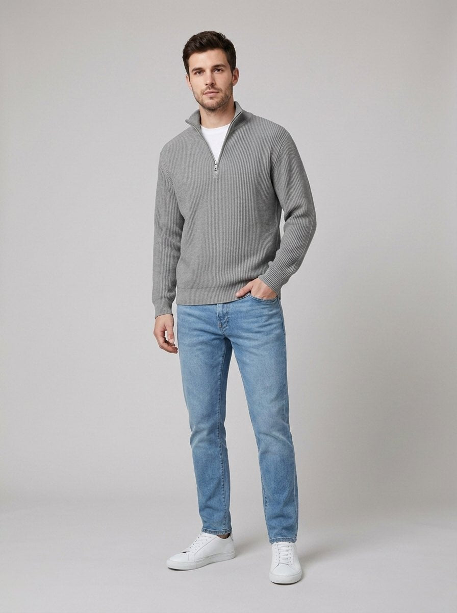 Aero | Men's Half-Zip Knit Sweater