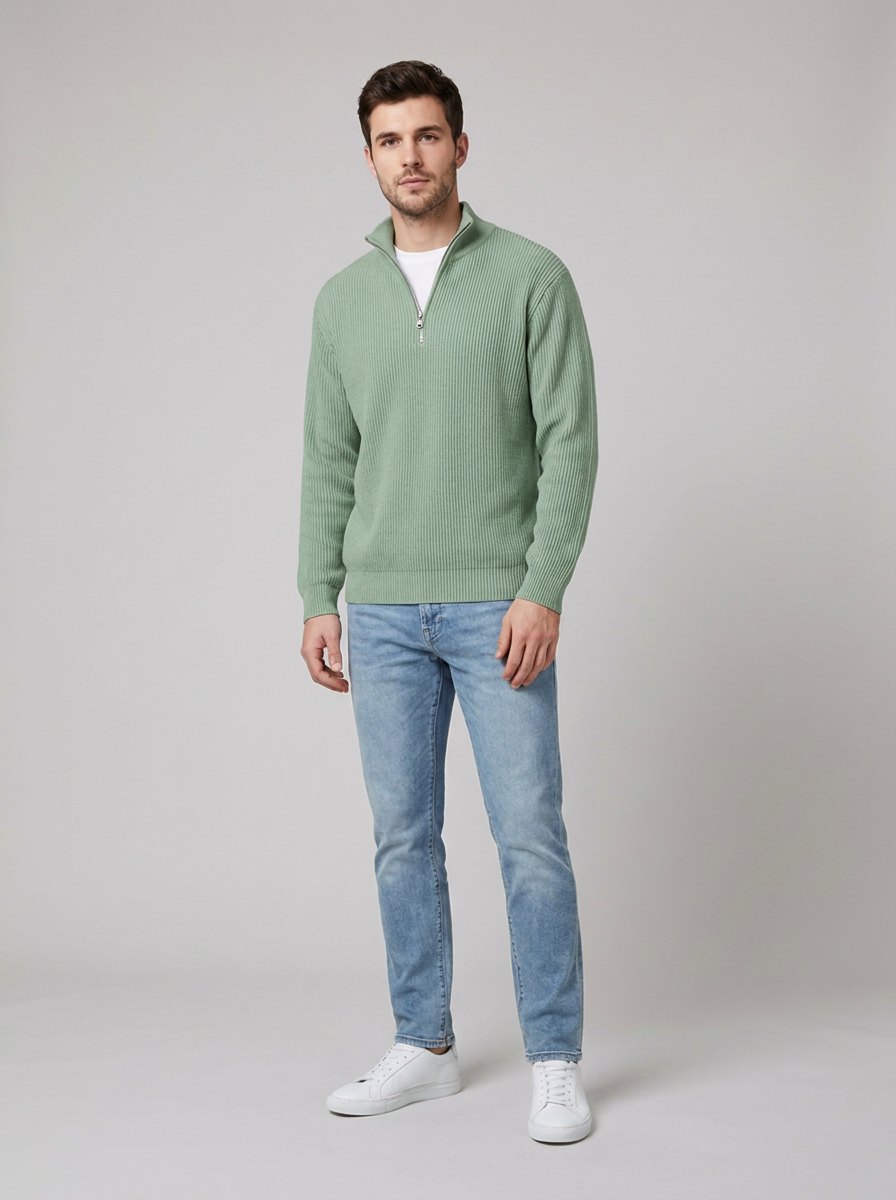 Aero | Men's Half-Zip Knit Sweater