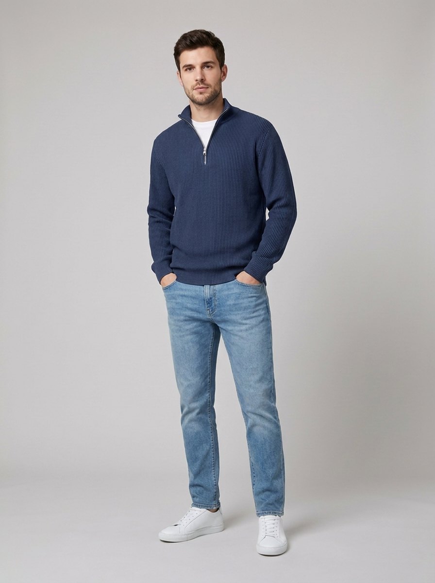 Aero | Men's Half-Zip Knit Sweater