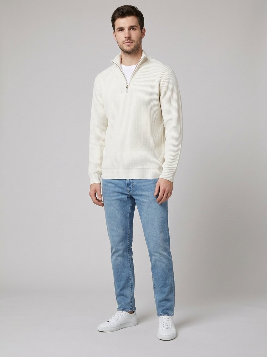 Aero | Men's Half-Zip Knit Sweater