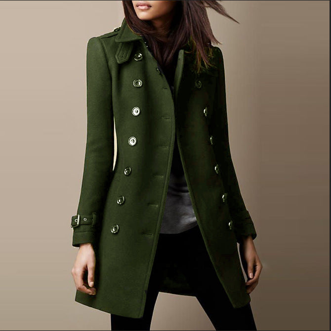 Vespina | Women's Blue Winter Coat