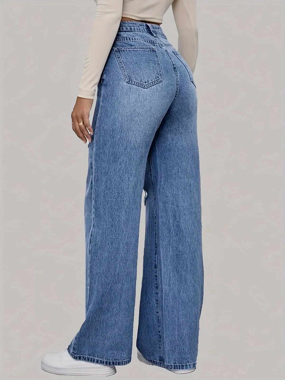 Zora | Women's Graffiti Print Baggy Jeans