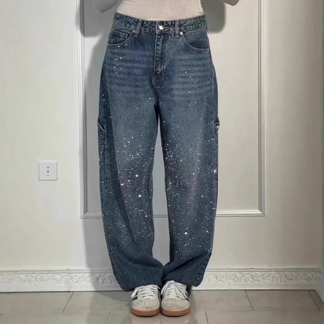 Coraline | Women's Sparkle Baggy Jeans