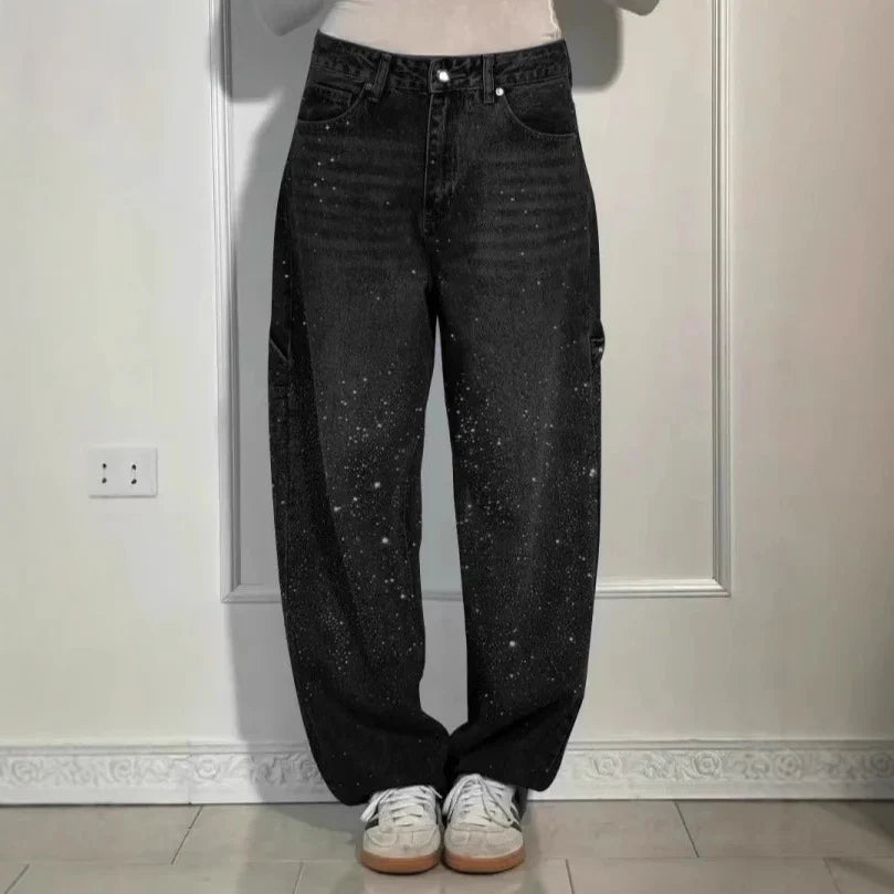 Coraline | Women's Sparkle Baggy Jeans
