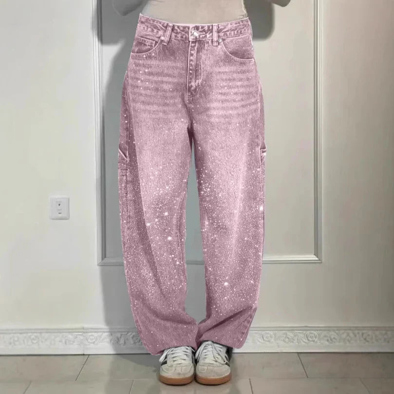 Coraline | Women's Sparkle Baggy Jeans