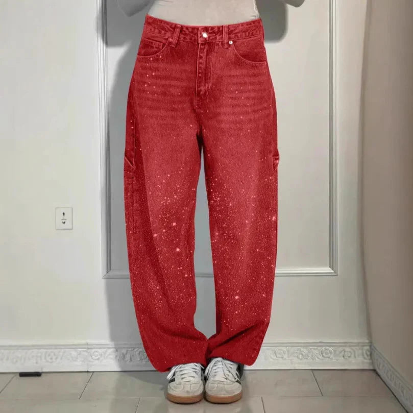 Coraline | Women's Sparkle Baggy Jeans